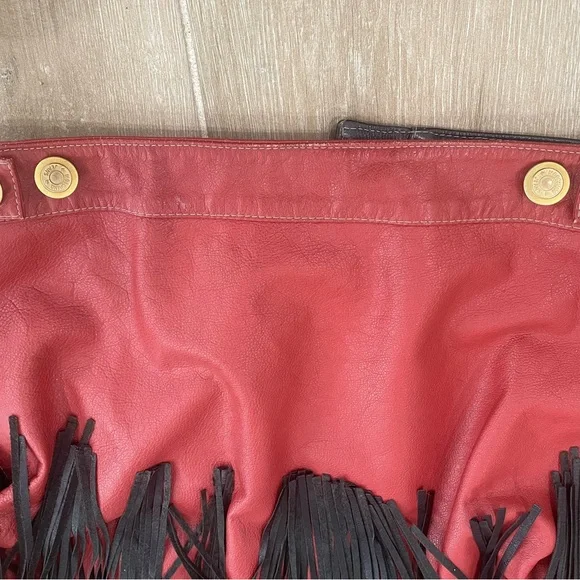 Vintage love Moschino Red and Black Fringe Jacket - Picture 15 of 16